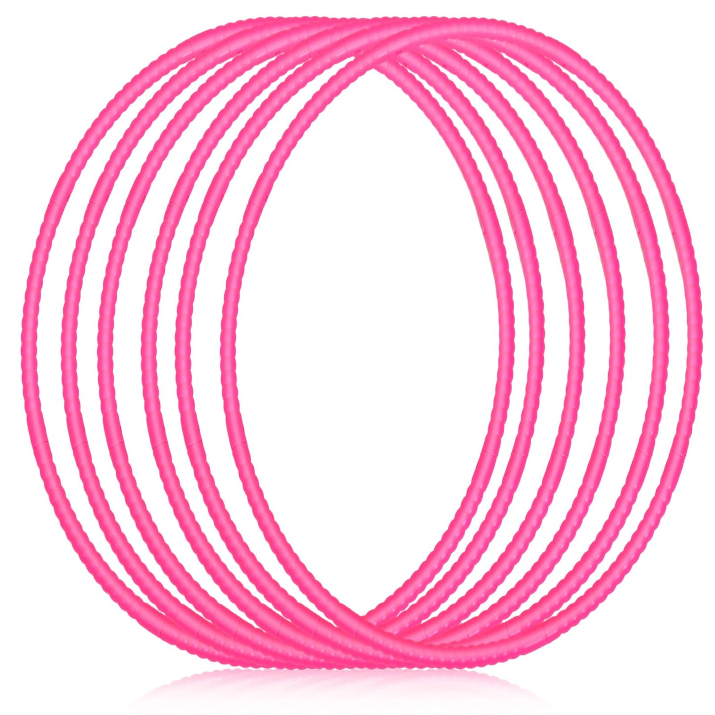 Poen 10 Pcs Exercise Hoop Adjustable Detachable Plastic Toy Hoop Colored Hoop Circles Playground Toys For Gymnastics Games Dog A