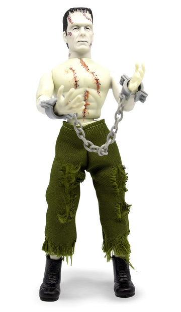 Mego Action Figures, 8” Frankenstein - Bare Chested With Painted Stitches, Reconstructed With Different Body Parts (Limited Edition Collector’S Item)