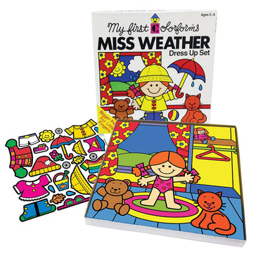 Colorforms Stickers for Kids, My First Colorforms, Miss Weather Dress Up Set - Arts and Crafts, Toddler Stickers, Scrapbook Stic