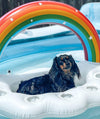 Vickea Inflatable Rainbow Cloud Drink Holder, Pool Float Party Accessories For Water Fun