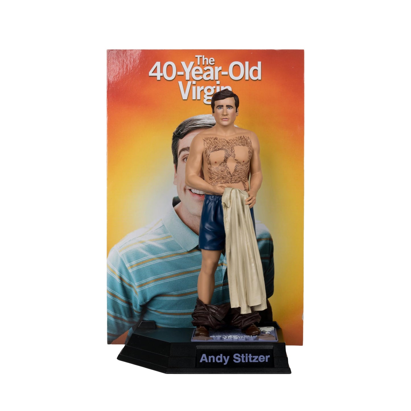 McFarlane Toys Movie Maniac Andy Stitzer 6in Posed Figure - Multicolor Plastic Collectible, Model 14034