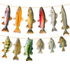 Ushinemi Fishing Party Supplies - Gone Fishing Banner for Adults & Kids, Cardstock, Fish Color, Perfect for Birthday Decorations