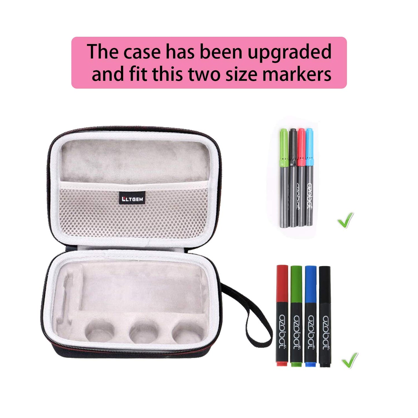 Ltgem Carrying Case For Bit Coding Robot - Fits Usb Charging Cable/Playfield/Skin / 4 Color Code Markers (Fits A Full Robotics Kit)-Case Only