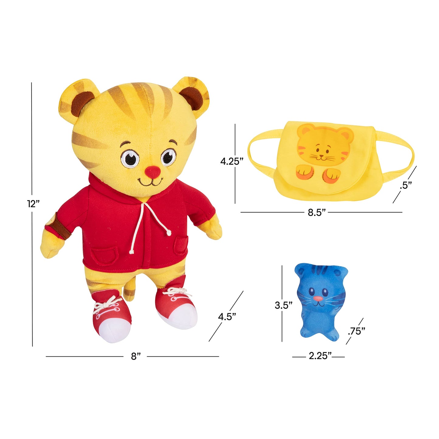Daniel Tiger'S Neighborhood Plush Daniel Tiger Back To School Feature Plush With Tigey And Backpack Featuring Music, Sounds, And Phrases!