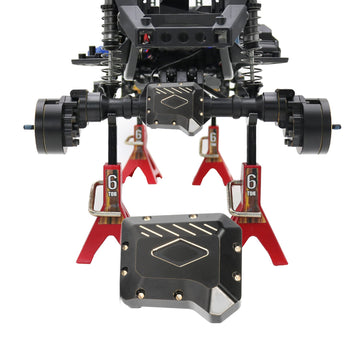 AMK TRX4 Brass Diff Cover 2PCS Front and Rear Axle Diff Cover TRX4 Portal Axle Housing for 1/10 RC Crawler TRX6 TRX4 Upgrade Par