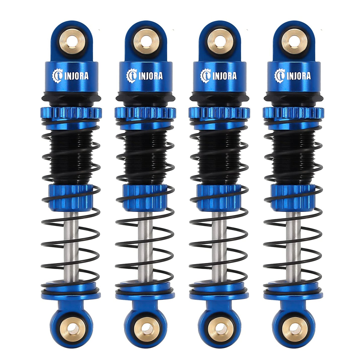 INJORA 39mm Shocks- Aluminum Threaded Shock Adjustable Absorber Oil Damper for Axial SCX24 FMS FCX24M 1/24 RC Crawler Car Upgrad