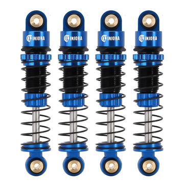 INJORA 39mm Shocks- Aluminum Threaded Shock Adjustable Absorber Oil Damper for Axial SCX24 FMS FCX24M 1/24 RC Crawler Car Upgrad
