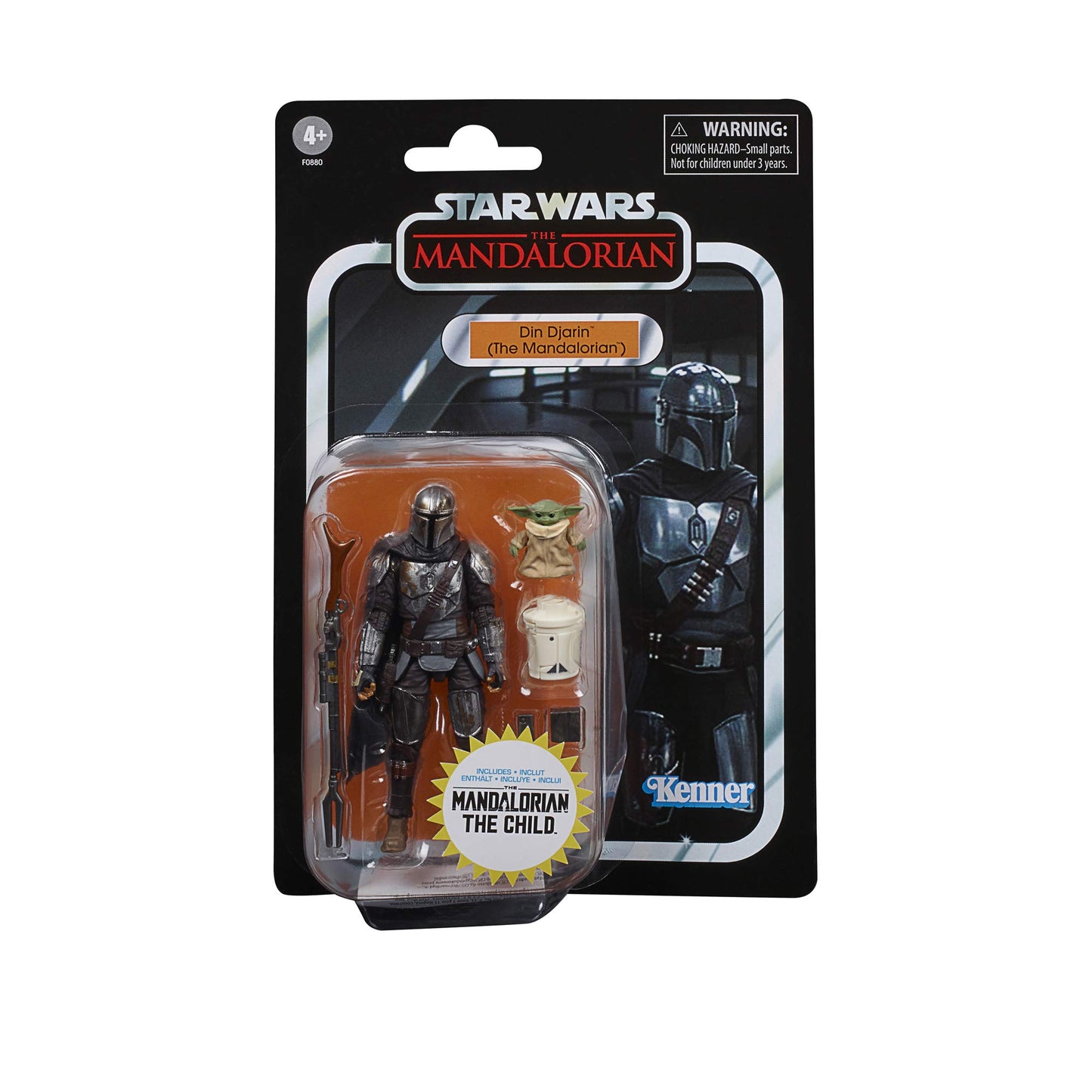 Star Wars The Vintage Collection Din Djarin (The Mandalorian) And The Child Toys, 9,5 Cm-Scale Action Figures For Kids Ages 4 And Up