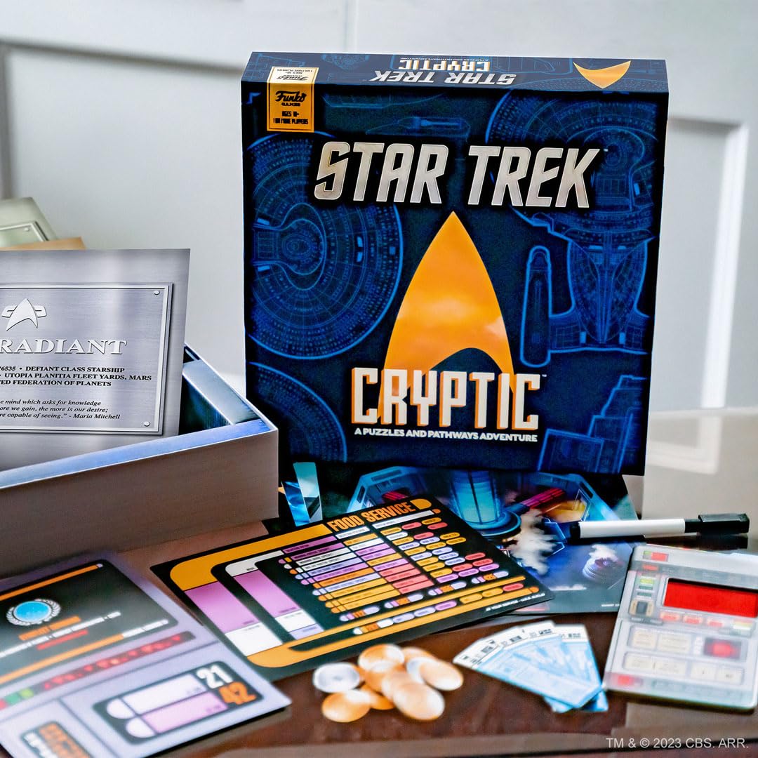 Funko Star Trek Cryptic - A Puzzles And Pathways Adventure For 1 Or More Players Ages 10 And Up