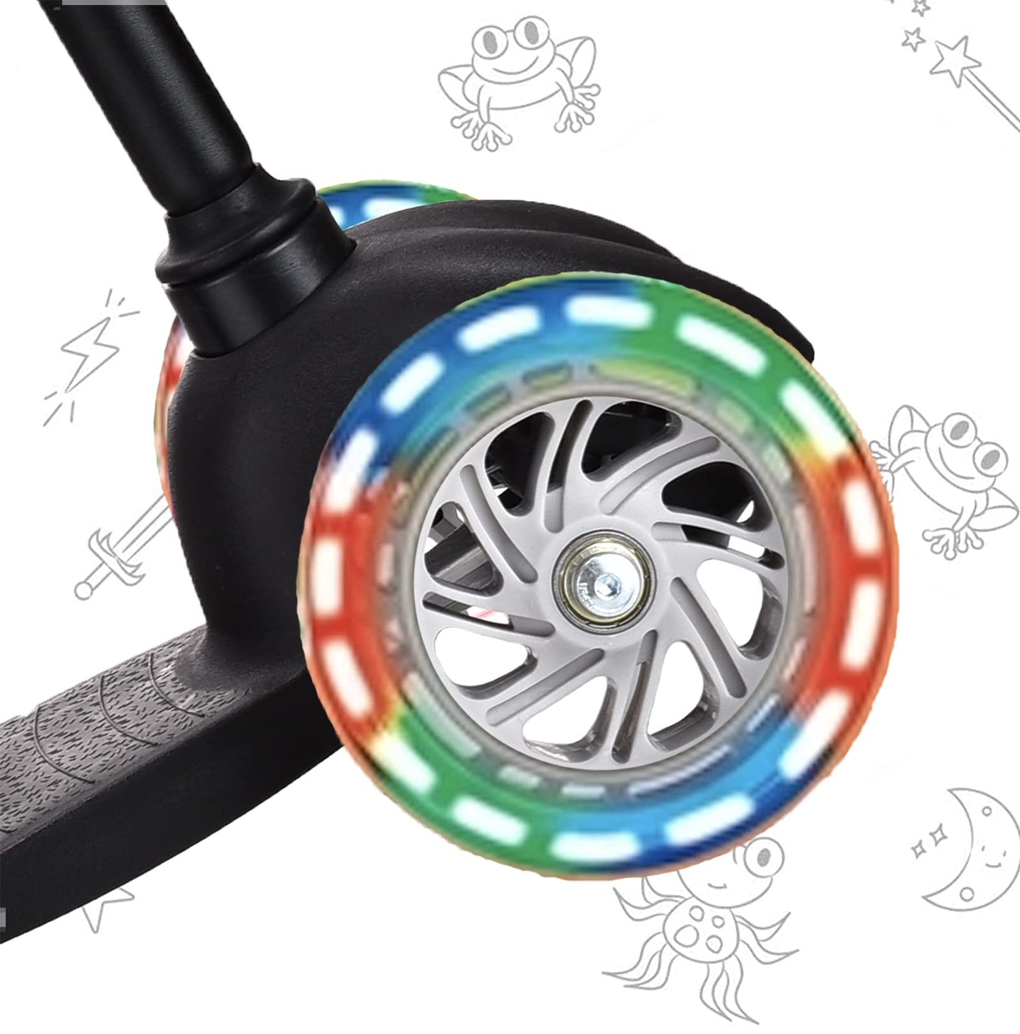 3 Wheel Scooters for Kids, Kick Scooter for Toddlers 3-6 Years Old, Boys and Girls Scooter with Light Up Wheels, Mini Scooter fo