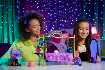 Monster High Clawdeen Wolf Bedroom Playset with Doll, Small Plastic, Werewolf Theme, Model HMV77, Includes Furniture & Accessories