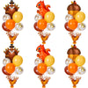 Civaner 6 Sets Thanksgiving Balloon Stand Table Centerpieces Decorations Turkey Balloon Stand Kit Squirrel Pine Cone Decor for H