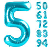 5 Balloon, Blue Number Balloons 40 Inch, 5Th Birthday Balloon Decorations, Blue Party Supplies, 5 Number Balloons, Number 5 Ball