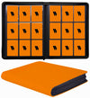 enhanced 9-Pocket Zippered Trading Card Binder 540 Pockets Double-Sided Side-Loading Card Organizer Album PU Leather Card Holder Protector for MTG TCG Sports Cards Orange