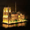 Brickbling Led Lighting Compatible With Lego Architecture Notre-Dame De Paris 21061, Compatible With Lego Notre Dame Cathedral, No Bricks Included (Classic Version Light)