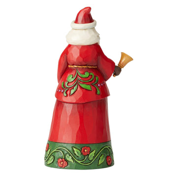 Heartwood Creek By Jim Shore Santa With Bell Figurine