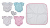 Jc Toys, For Keeps! La Newborn By Berenguer Outfit Gift Set For 15-17' Dolls – 6 Pcs For Children 2+, Pink, Blue