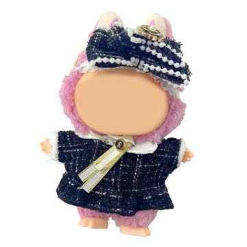 AYJK7 Doll Clothing Compatible with 6.7 Inch Labubu Doll (no Doll Included) 17cm Outfits Animal Chic Style Fashion