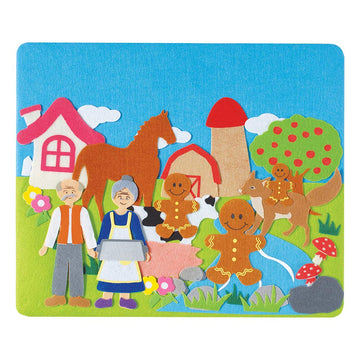 Constructive Playthings Classic Stories Felt Board Story Sets, Flannel Board for Preschool Learning Activities, With Three Littl