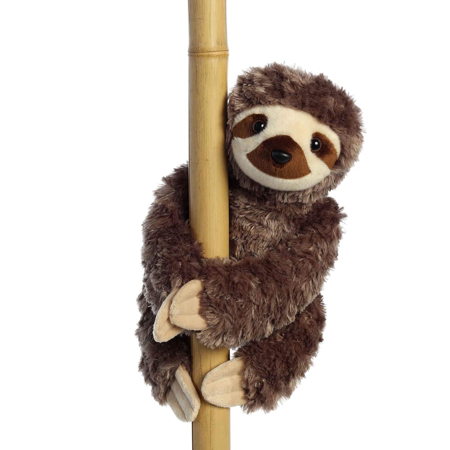 Aurora® Huggable Destination Nation™ Sloth Stuffed Animal - Global Exploration - Learning Fun - Brown 12 Inches