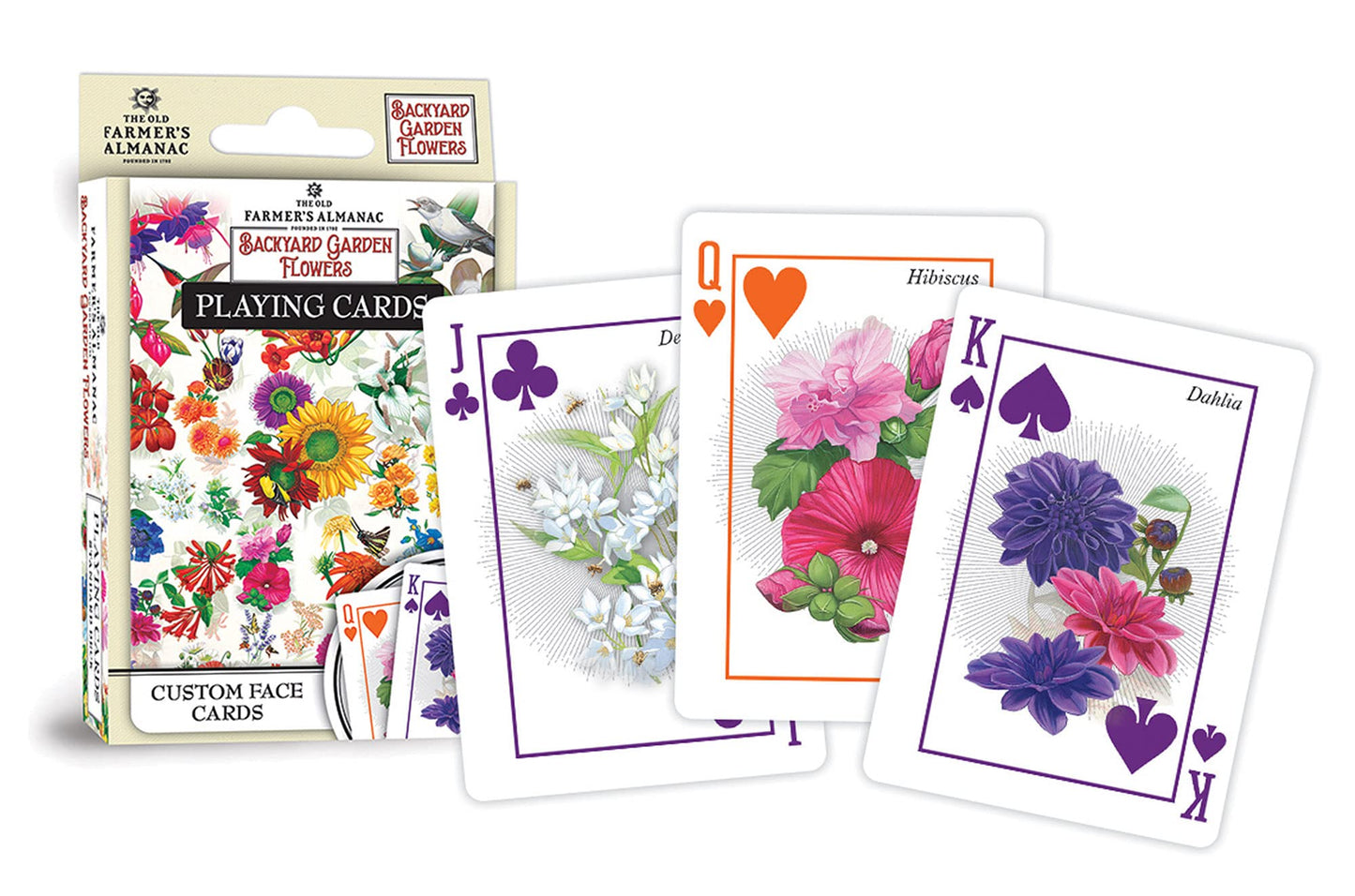 MasterPieces Officially Licensed Farmers Almanac Flowers Playing Cards - 54 Card Deck for Adults