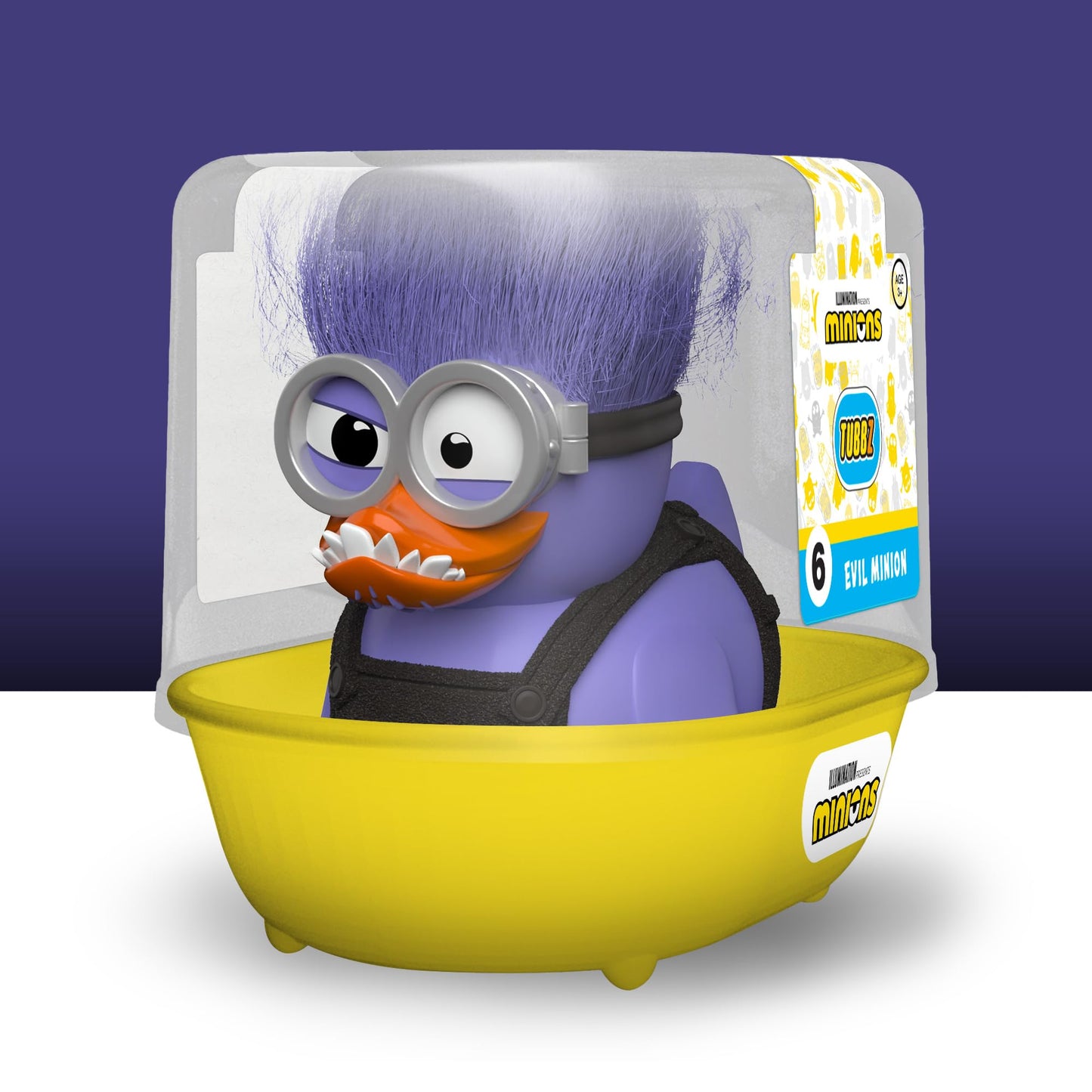 Tubbz First Edition Purple Minion Collectible Vinyl Rubber Duck Figure - Official Minions Merchandise - Animation Childrens Tv,