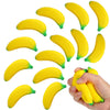 Kasyat 15 Pcs Banana Stress Toys Banana Stretchy Toys Pu Relief Stress Balls Tiny Party Supplies For Relief Party Favors(2.36 Inches)