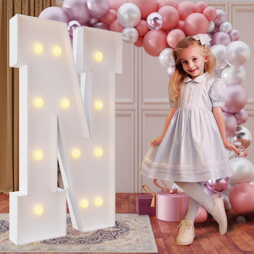Imprsv 4Ft Marquee Light Up Letters For Birthday Party Decorations Large Marquee Letters For Wedding Event Bridal Shower Engagem
