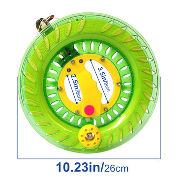 Simxkai Kite String Reel, Kite String Spool,Kite Line Winder, Come With Lock, 10In With2000 Feet Line (Green)