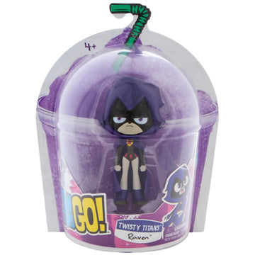 DC Comics Teen Titans Go! Raven Twisty Titans Flexible Action Figure, Kids Toys for Boys and Girls Ages 4 and Up