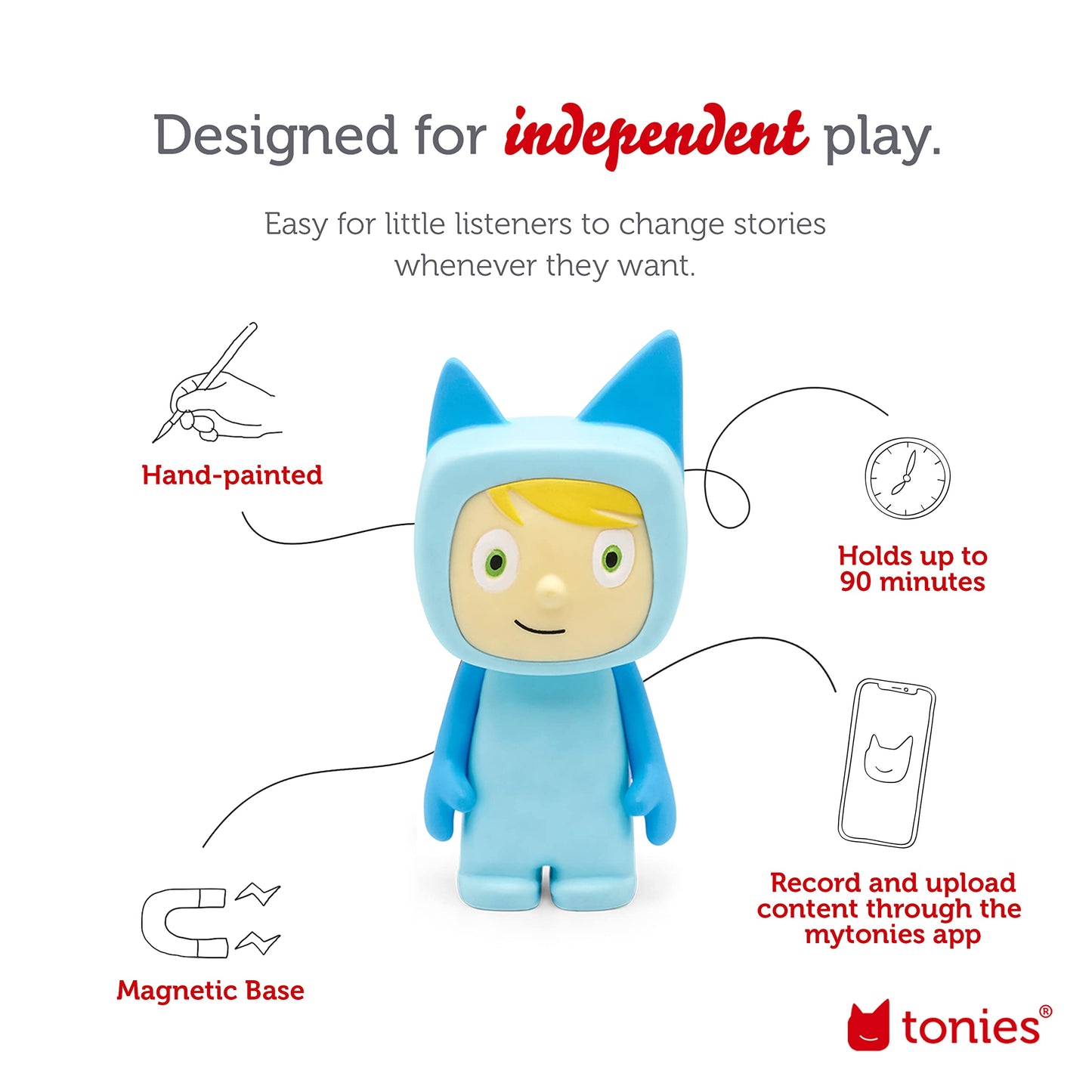 Tonies Creative Audio Character - Light Blue/Light