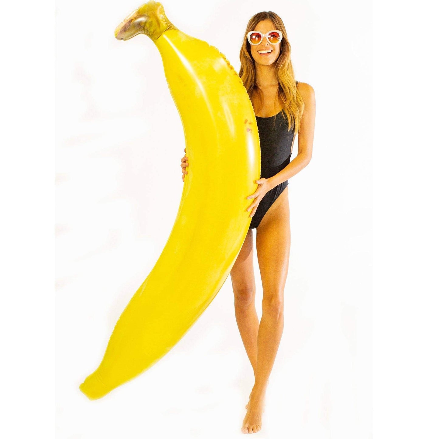 Poolcandy Giant Inflatable Banana Super Noodle, Inflates To 5.5 Feet Tall, Waterproof & Durable, Great For Dorm, Party Decor, Gag Gift, Pool Float.