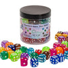60 Pieces 16Mm Dice Set, 6 Sided Standard Game Dices With Portable Box For Board Games,Worker Placement,Math Activities(Transluc