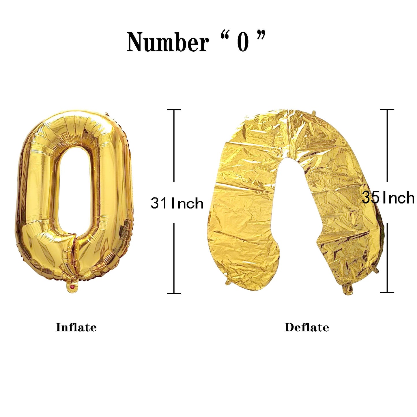 Shuntai 30Th Birthday Decorations For Him Her 30 Balloon Numbers Gold Jumbo Number 30 Foil Mylar Digital Balloon With Gold Lette