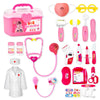 24Pcs Doctor Kit for Toddlers 3-5, Kids Doctor Pretend Play Set with Costume, Stethoscope, Funny Doctors Kit Toys Christmas Birt