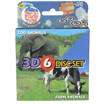 Warm Fuzzy Toys Farm And Zoo Reels For Viewfinder - Viewfinder Reels For Kids & Adults, Classic Toys, 3D Reel, Retro Toys, Conta