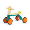 B. Toys Smooth Rider Wooden Toddler Bike, Large, Multicolor, Model BX2138C1Z, Balance Push & Ride Toy for Ages 18 Months +
