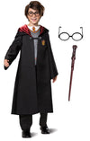 Harry Potter Costume Combo, Official Wizarding World Harry Potter Hooded Robe, Glasses And Wand For Kids, Size Medium (7-8)