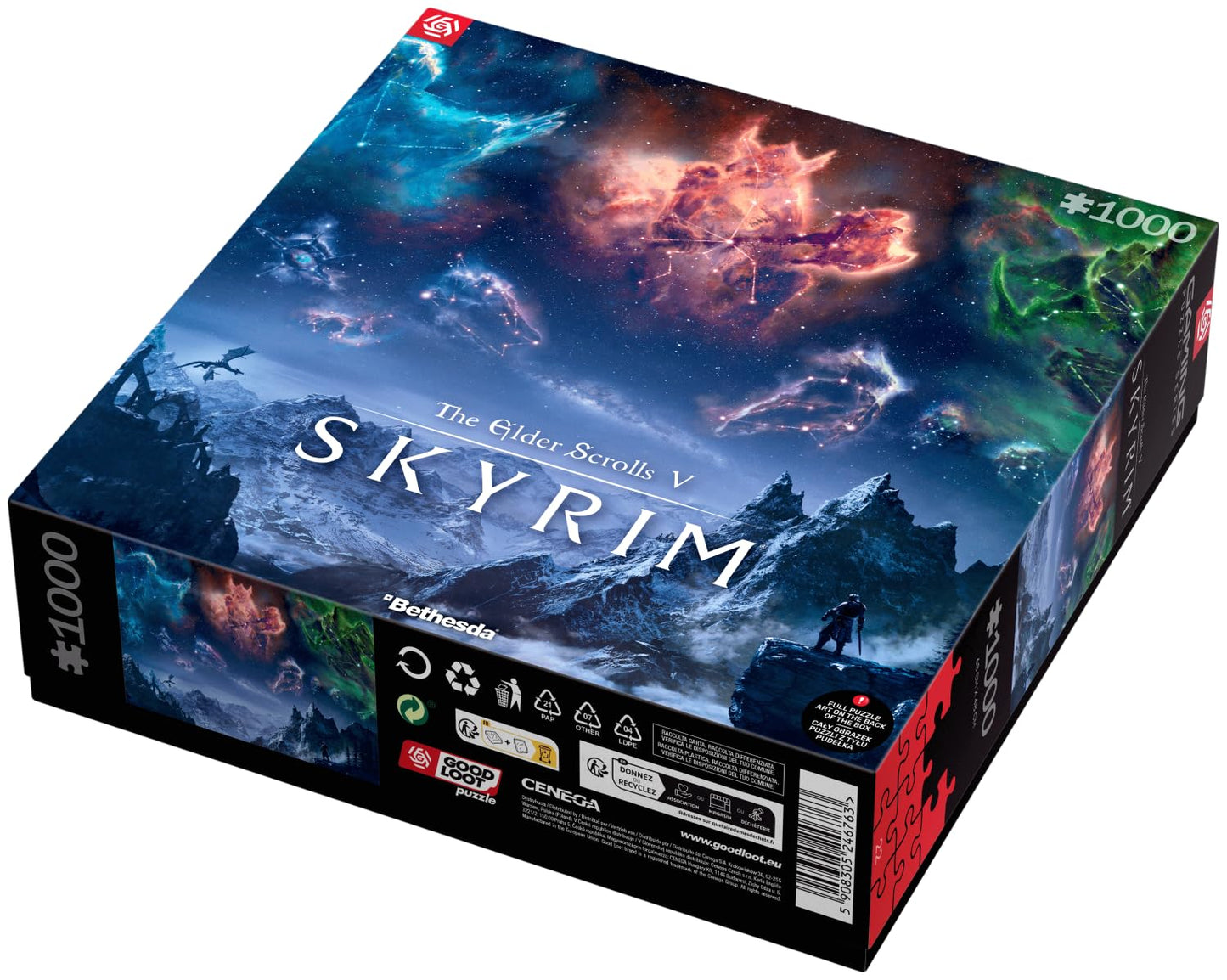 Good Loot Elder Scrolls V Skyrim Puzzle - GDL24676, Multicolor Cardboard Puzzle