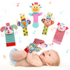 Wrist Rattles Foot Finder Rattle Sock Baby Toy, Rattle Toy, Arm Hand Bracelet Rattle, Feet Leg Ankle Socks, Activity Rattle Pres