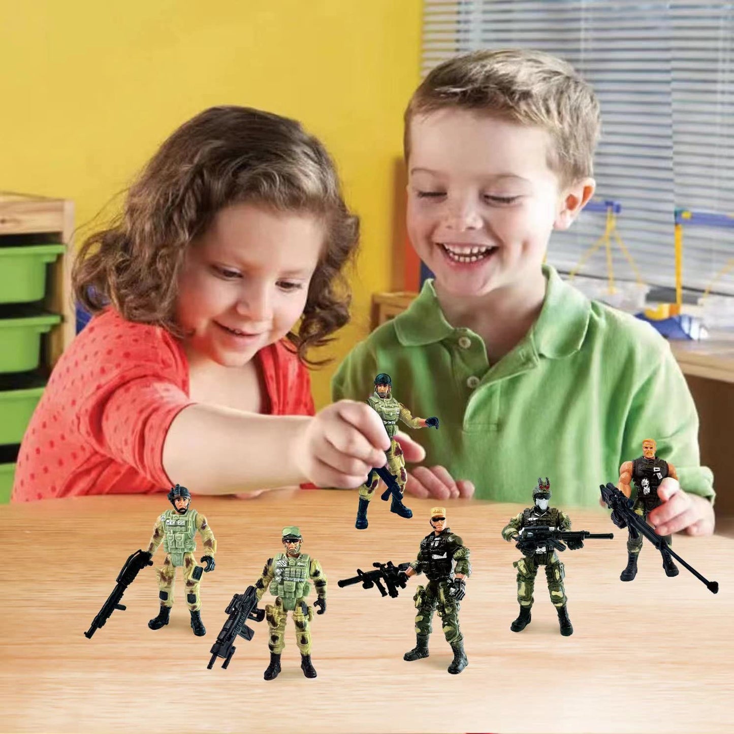 MQSTARSRISE Army Men Soldiers Toys for Boys Age 4-7 Army Men Action Figures with Military Playset Action Figures Soldier Toy Set Easter Gift for Boys