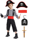 Ikali Pirate Costume For Kids Boys,Toddler Pirate Role Play Dress Up