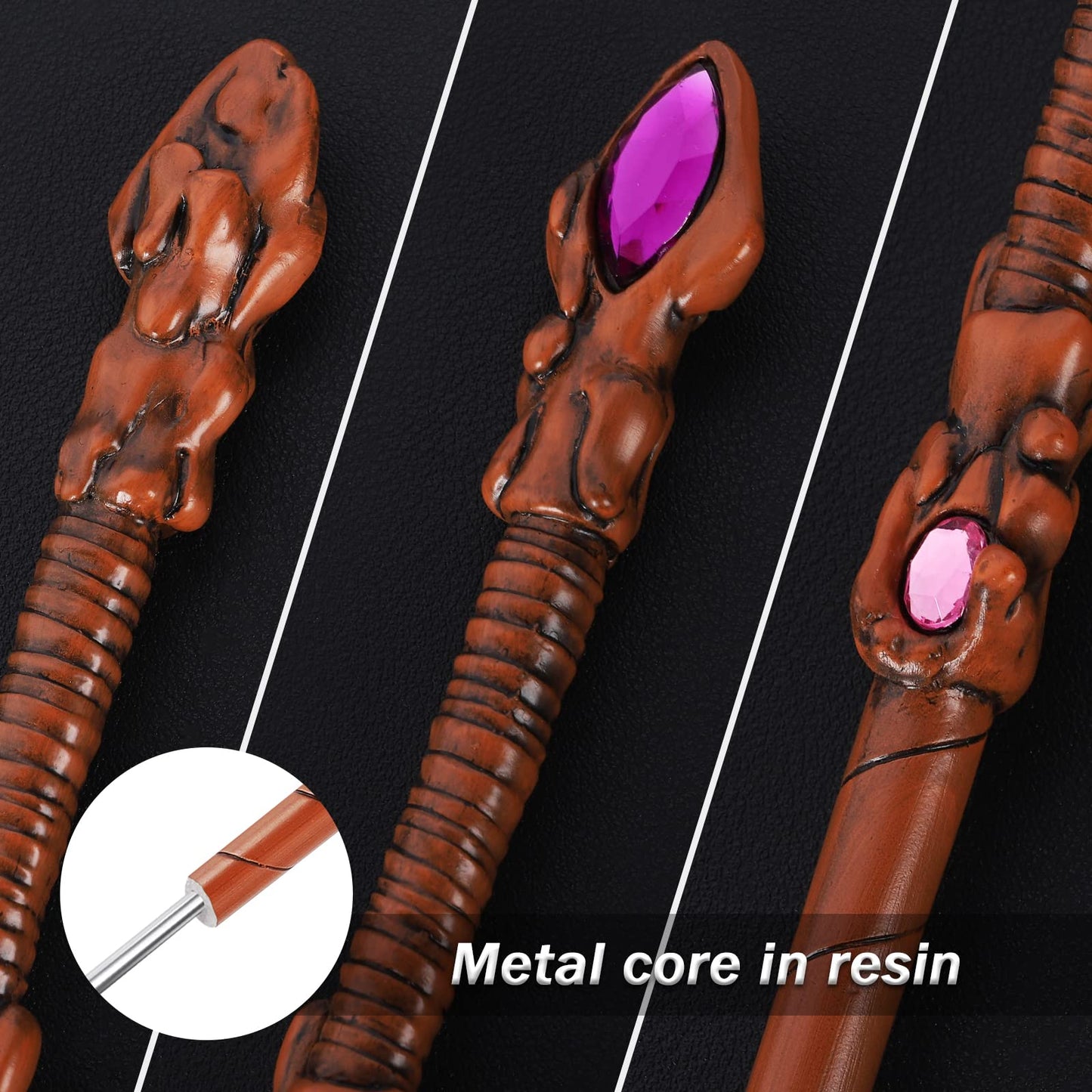 Magic Wizard Witch Sorcerer Witchcraft Wand For Collectible Magical Toy Wands (Gem)