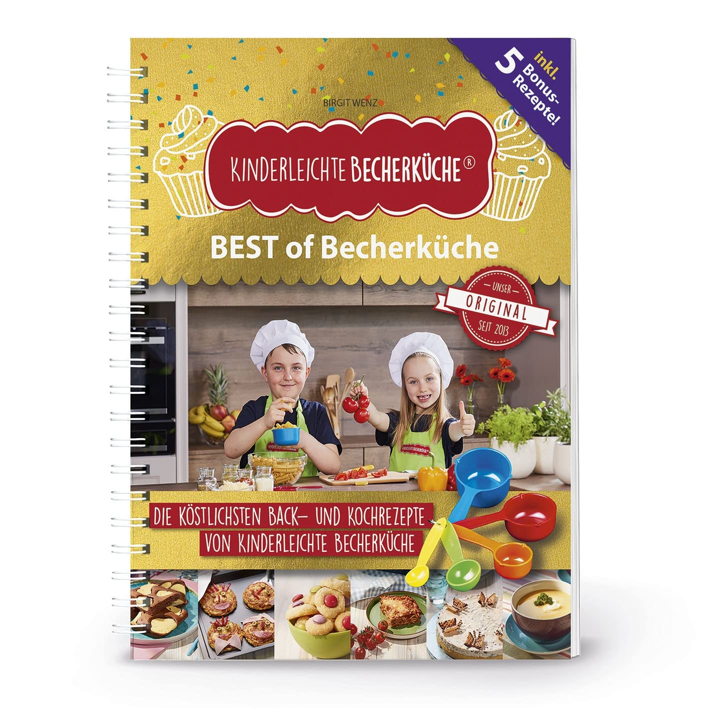 Becherkche Best Of Baking Set Including 5 Colourful Measuring Cups In Practical Biscuit Tin For Your Own Cookies | The 15 Most P