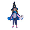 Lottie Magician Doll Costume Set - 12-inch Multicolor Outfit with Cape, Hat & Accessories, Model LT178, Polyester