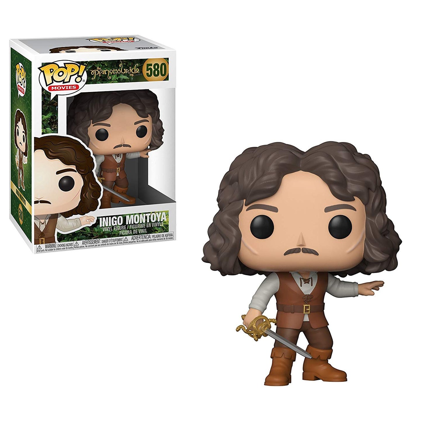 Funko Pop! Movies: The Princess Bride: Inigo Montoya, Westley, And Buttercup Vinyl Figure Set Of 3 Bundle With 3 Popshield Pop B