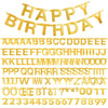 Sunbeauty 146 Pcs Gold Diy Make Your Own Banner Customizable Letters Symbols Banner For Birthday Wedding Happy New Year Baby Sho