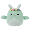 Squishmallows Original 7.5-Inch Tove The Mint Green Mothman Plush with Flower Crown
