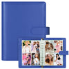 A5 Kpop Photocard Binder PU Leather 6-Ring Album with Magnetic Closure Includes 30 Pack 4-Pocket Pages for 240 Cards Card Holder for Trading and Collectible Cards (Deep Blue)