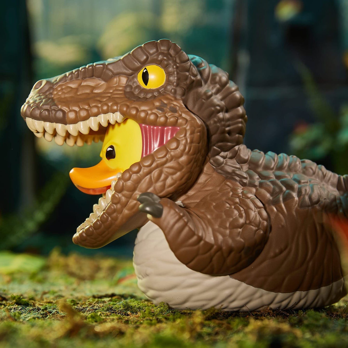 TUBBZ Velociraptor Vinyl Rubber Duck - Official Jurassic Park Collectible, One Size, Nylon, Bathtub Color